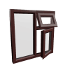 uPVC Window Rosewood Woodgrain