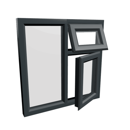 uPVC Window Anthracite Grey