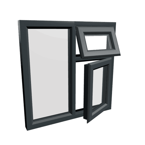 uPVC Window Anthracite Grey