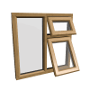 uPVC Window Irish Oak