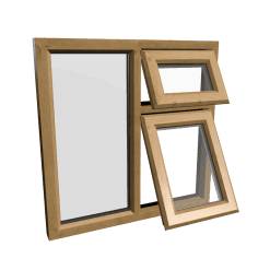 uPVC Window Irish Oak