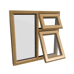 uPVC Window Irish Oak