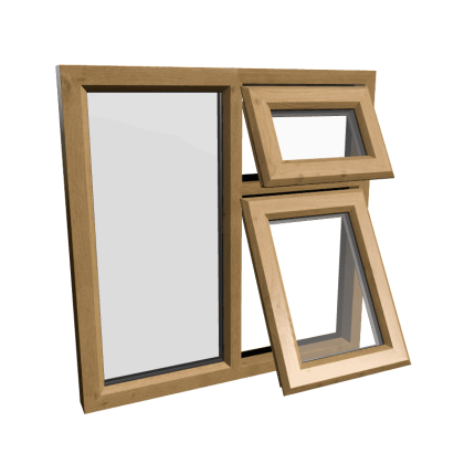 uPVC Window Irish Oak