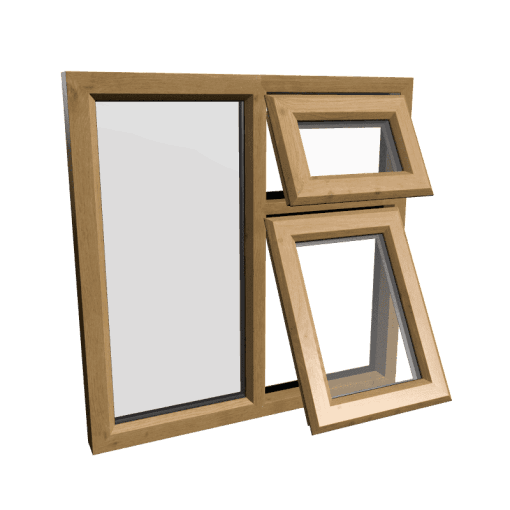 uPVC Window Irish Oak