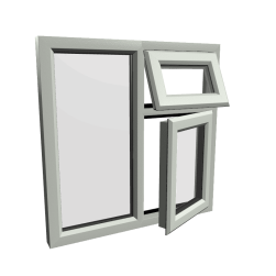 uPVC Window Agate Grey