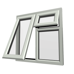 uPVC Window Agate Grey