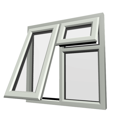 uPVC Window Agate Grey