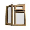 uPVC Window Irish Oak