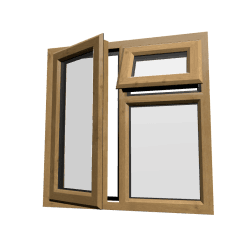uPVC Window Irish Oak