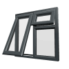 uPVC Window Anthracite Grey