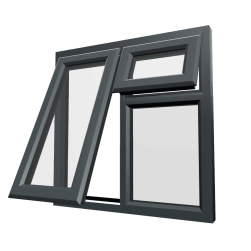 uPVC Window Anthracite Grey