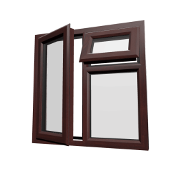 uPVC Window Rosewood Woodgrain
