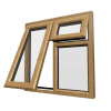 uPVC Window Irish Oak
