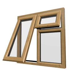 uPVC Window Irish Oak