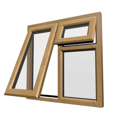 uPVC Window Irish Oak