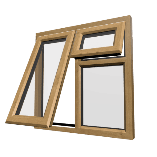 uPVC Window Irish Oak