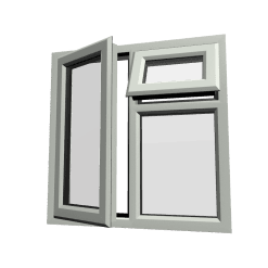 uPVC Window Agate Grey