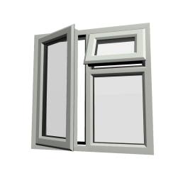 uPVC Window Agate Grey
