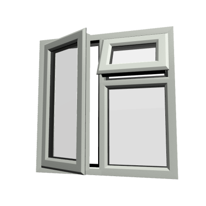 uPVC Window Agate Grey