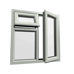 uPVC Window Agate Grey