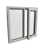 uPVC Window Agate Grey