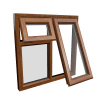 uPVC Window Golden Oak