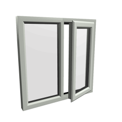 uPVC Window Agate Grey