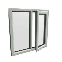 uPVC Window Agate Grey