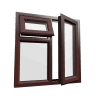 uPVC Window Rosewood Woodgrain