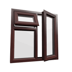 uPVC Window Rosewood Woodgrain