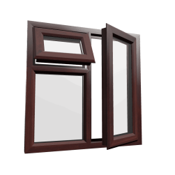 uPVC Window Rosewood Woodgrain