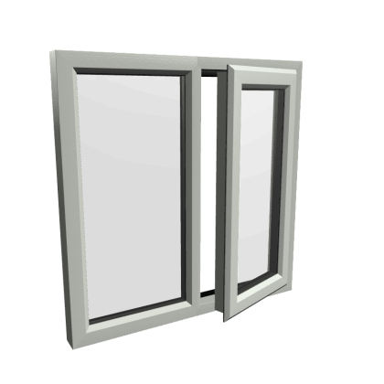 uPVC Window Agate Grey
