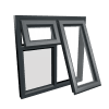 uPVC Window Anthracite Grey