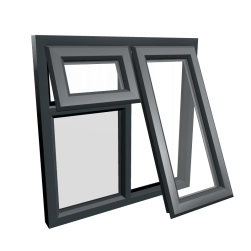 uPVC Window Anthracite Grey