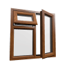 uPVC Window Golden Oak