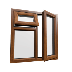 uPVC Window Golden Oak