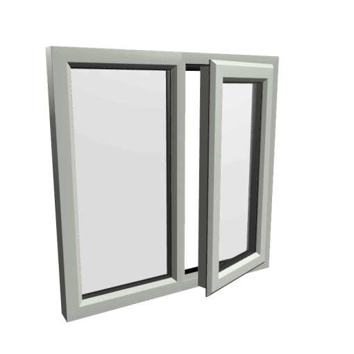 uPVC Window Agate Grey