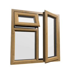uPVC Window Irish Oak