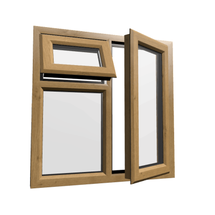 uPVC Window Irish Oak