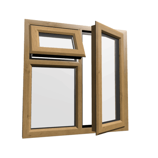 uPVC Window Irish Oak