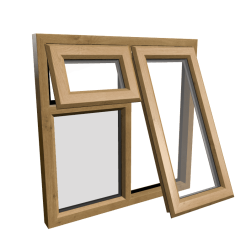 uPVC Window Irish Oak