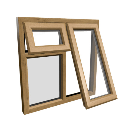 uPVC Window Irish Oak