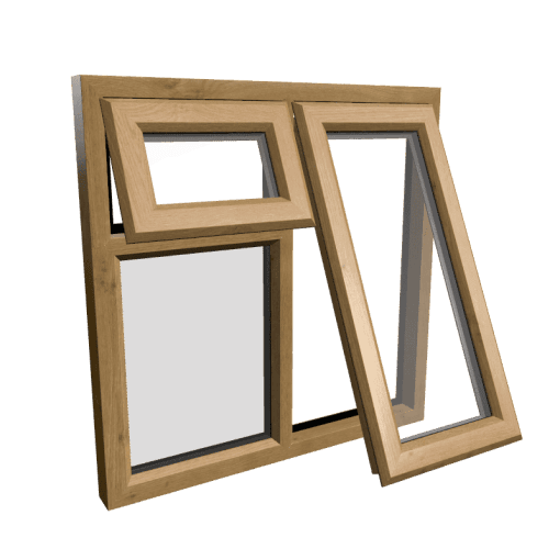 uPVC Window Irish Oak