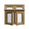 uPVC Window Irish Oak