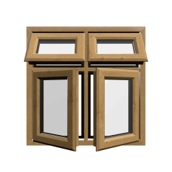 uPVC Window Irish Oak