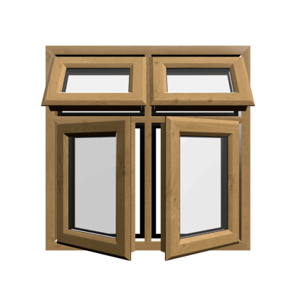uPVC Window Irish Oak
