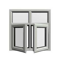 uPVC Window Agate Grey