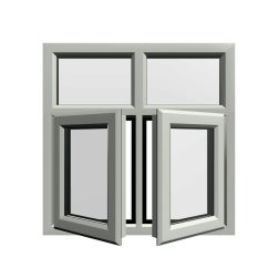 uPVC Window Agate Grey