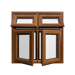 uPVC Window Golden Oak