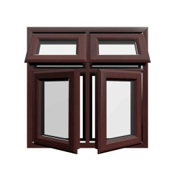 uPVC Window Rosewood Woodgrain
